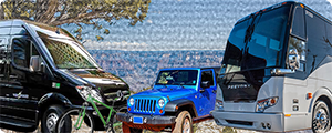 Ground tours by bus, van, bike, jeep, suv and hummer to the Grand Canyon, Hoover Dam, Hollywood, Las Vegas and Red Rock Canyon