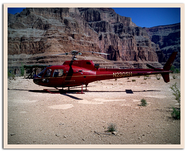 Grand Canyon West Rim helicopter floor landing
