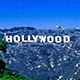 Hollywood sign seen and the Walk of the Stars