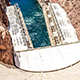 Looking down from the top of the Hoover Dam