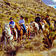 Horseriding through Red Rock Canyon