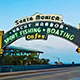 Entrance to the Santa Monica Pier