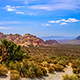 On the trail in Red Rock Canyon