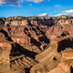 View of the Grand Canyon at the widest point on the rim