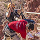 Preparing to take the Bootleg Canyon Zipline ride
