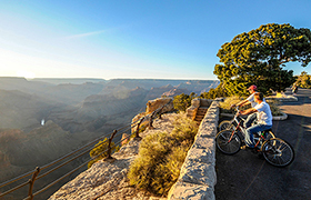Time at Grand Canyon South Rim to bike the rim