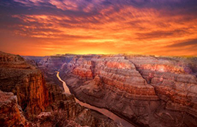 West Rim Helicopter Tour at Sunset