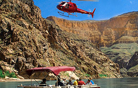 West Rim Helicopter and Colorado River Boat Ride