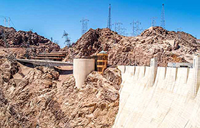 Hoover Dam as seen from the Arizona Side
