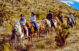 On the trail through Red Rock Canyon