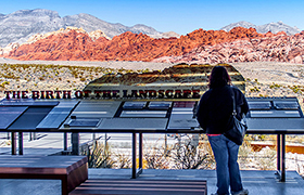 Red Rock Canyon Spectacular Views from Visitor Center Exhibit