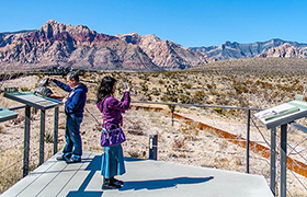 Red Rock Canyon Spectacular Views from Visitor Center Exhibit