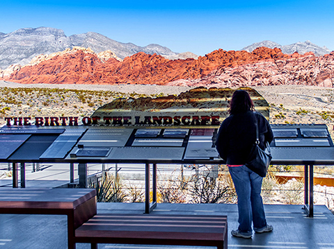 Red Rock Canyon Spectacular Views from Visitor Center Exhibit
