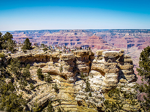 Mather Point at the Grand Canyon South Rim